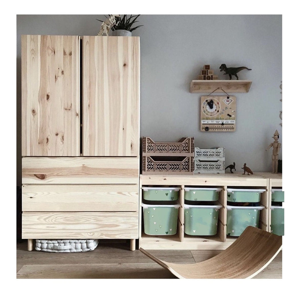 Hearts TROFAST Aufkleber IKEA TROFAST Vinylfolien ikea Trofast Aufkleber Trofast Herz Aufkleber Spielzimmer Deko Ikea Aufbewahrungsaufkleber Aufbewahrung