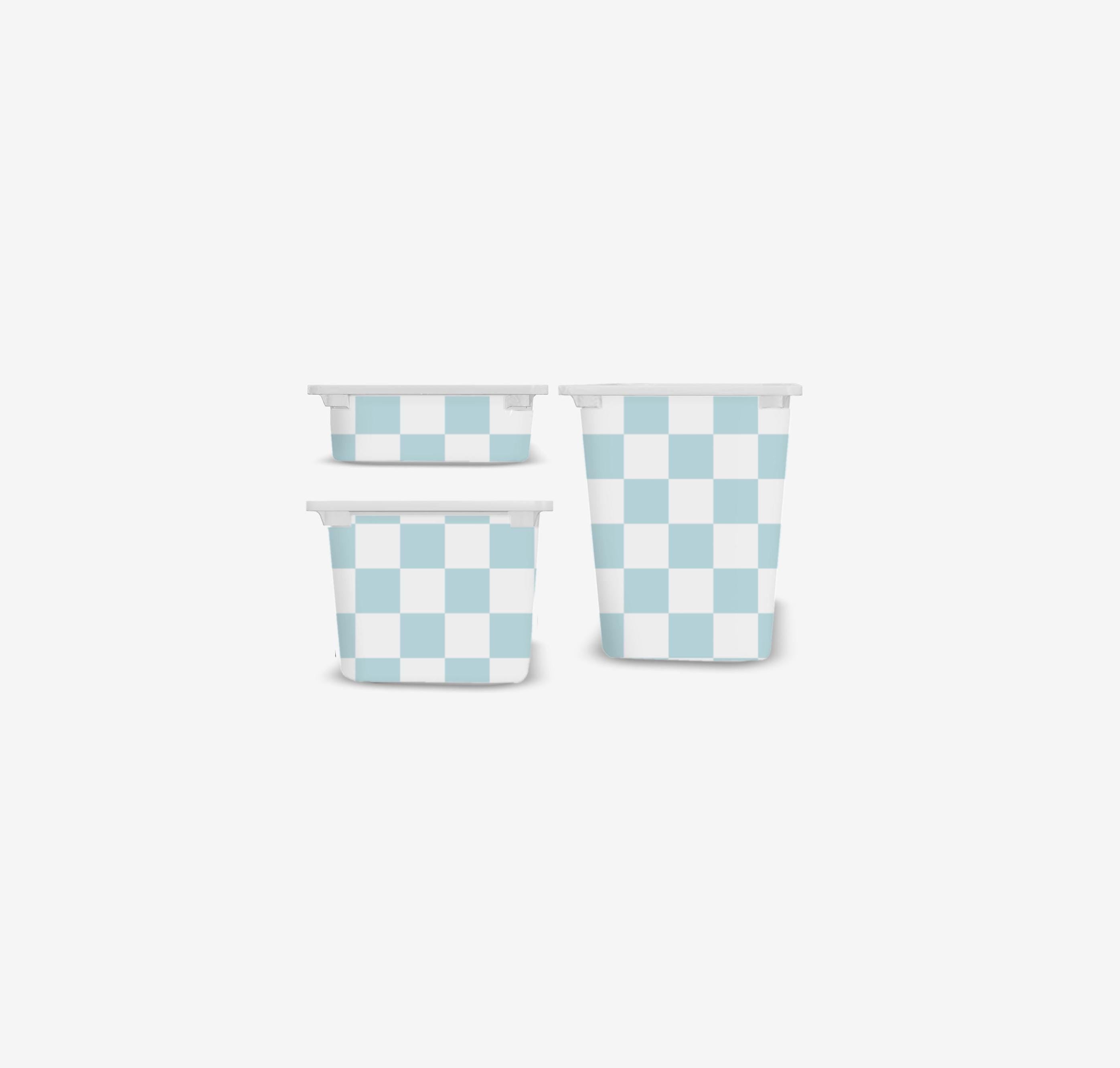 Big check Trofast Sticker large check Trofast blue check decals Ikea furniture sticker storage giant check ikea sticker colors plaid trofast