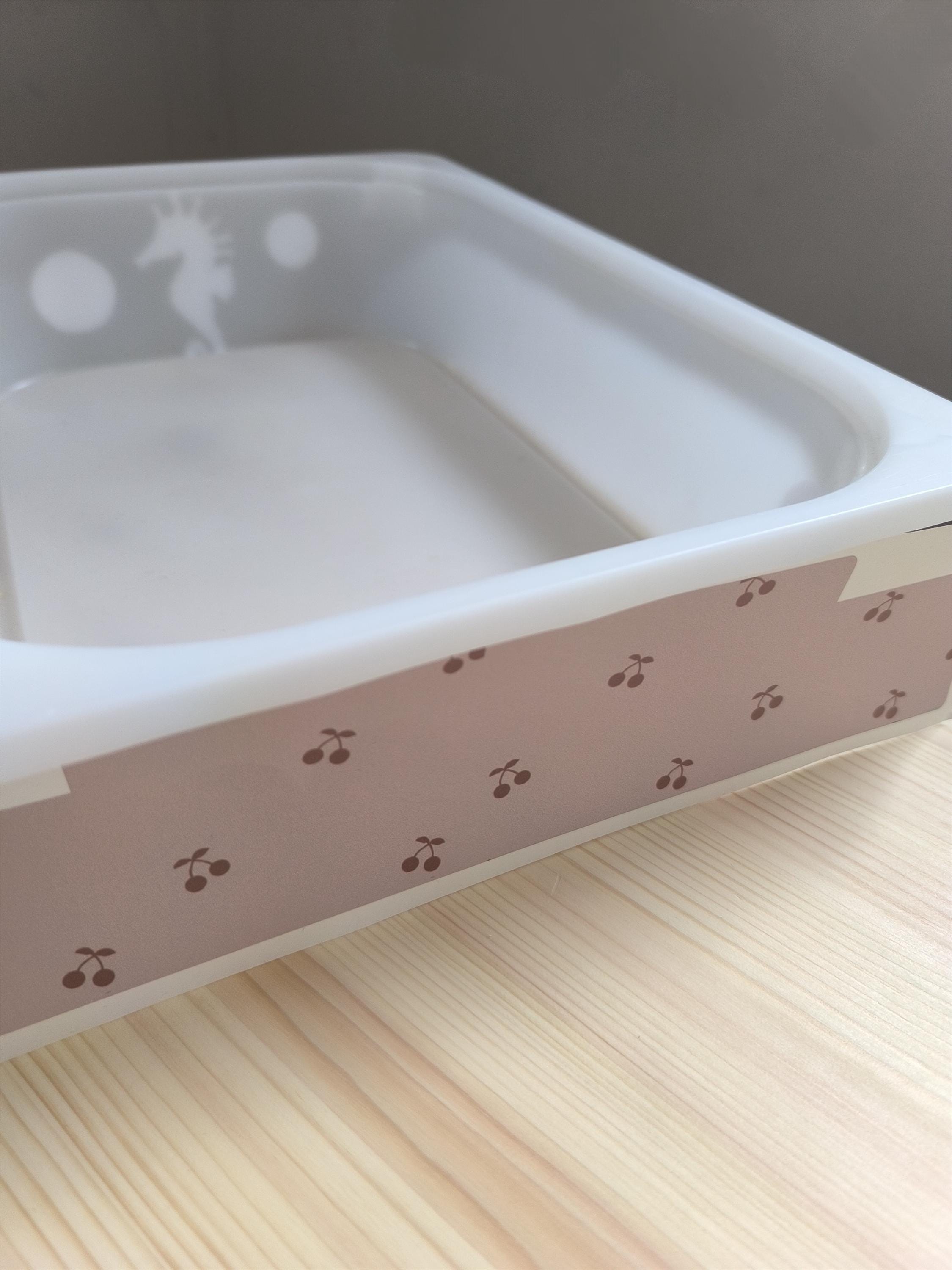 Retro Kirsche Trofast Aufkleber Trofast Frucht-Abziehbilder Ikea Möbelaufkleber lustiger Stauraum bunter Kirsch-Aufkleber Kirschen Folie Kirschfolie Ikea