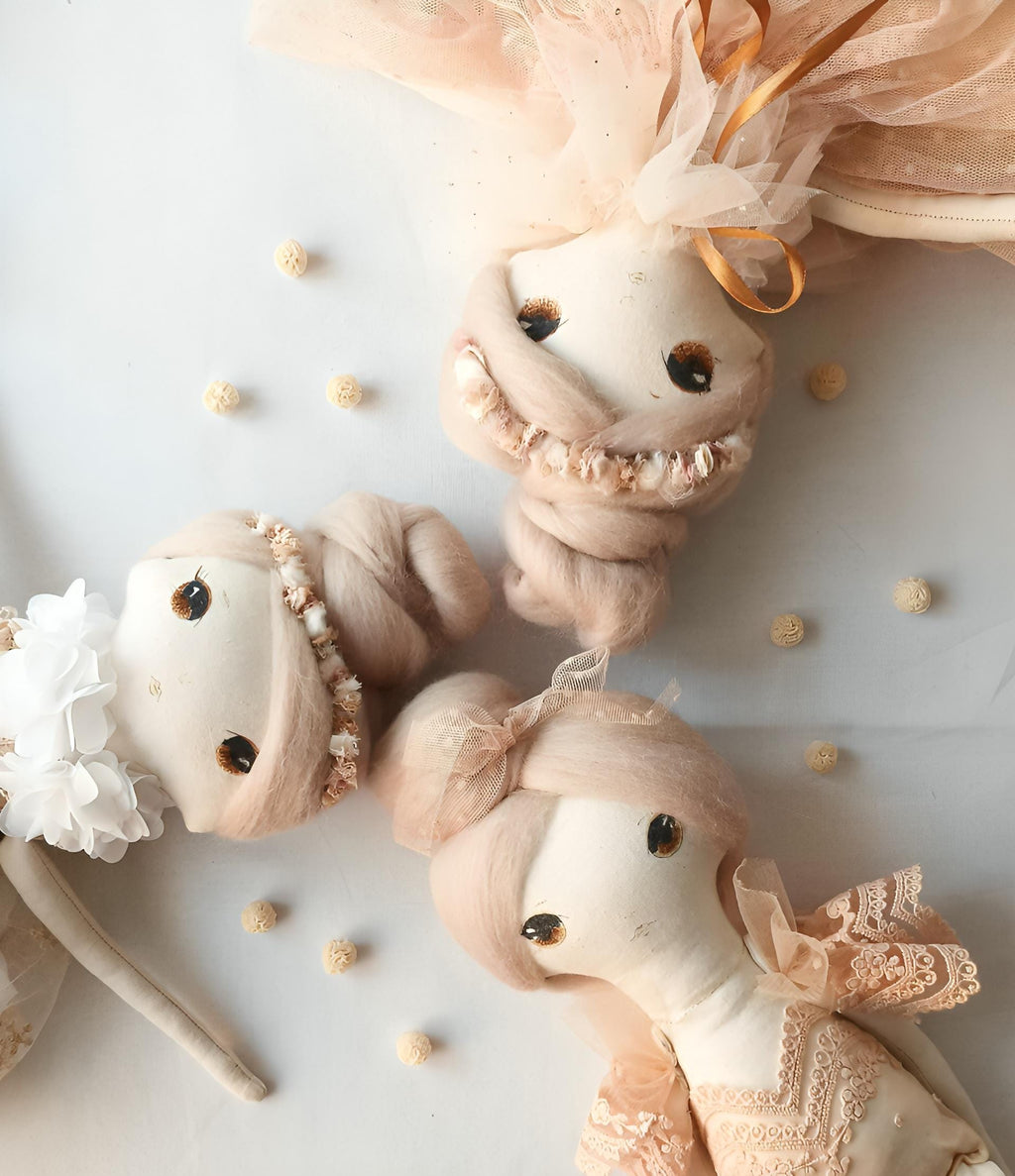 Rag Doll Schnittmuster und Anleitung PDF Handgemachte Puppenanleitung Sofort-Download Ragdoll im Kleid Schnittmuster Nähanfänger Puppe Leinenpuppe