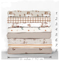 WOODLAND BEIGE Stoffpaket Mix & Match WOODLAND Taupe Baumwollstoff als Meterware Petal Quilting Cotton Mix Match Waldtier