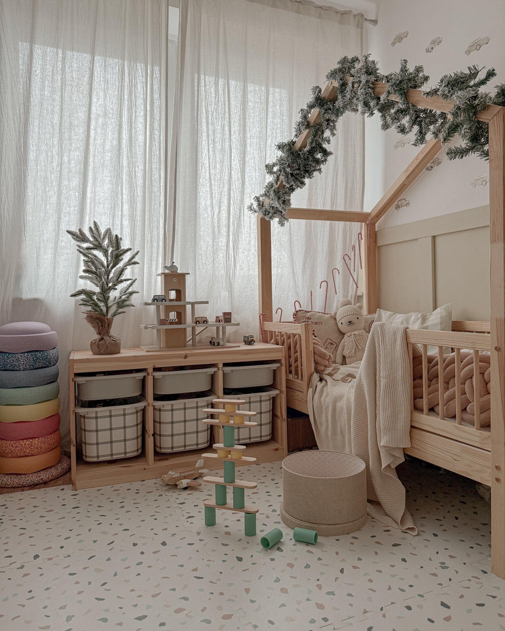 Gingham-Karos Trofast-Aufkleber Gingham Trofast kehrt zurück Gingham-Karomuster-Aufkleber Ikea Möbel-Aufkleber Aufbewahrungs-Upgrade Kinderzimmer Ikea-Aufkleber