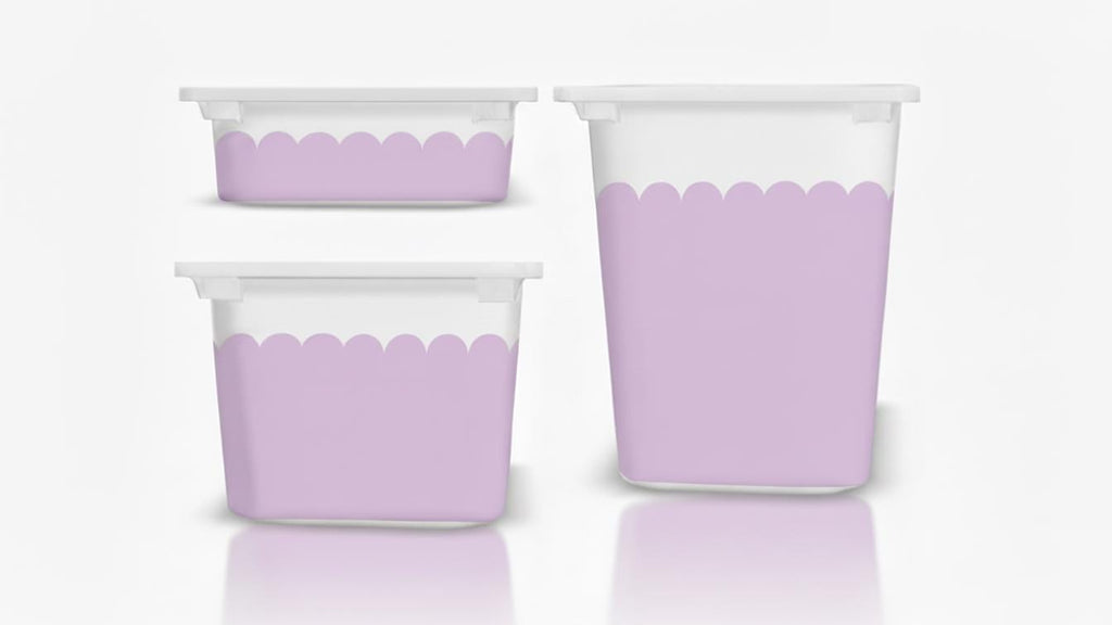 Verspielte gewellte LILA TROFAST Aufkleber IKEA TROFAST Aufkleber Ikea Trofast Abziehbilder lila Trofast