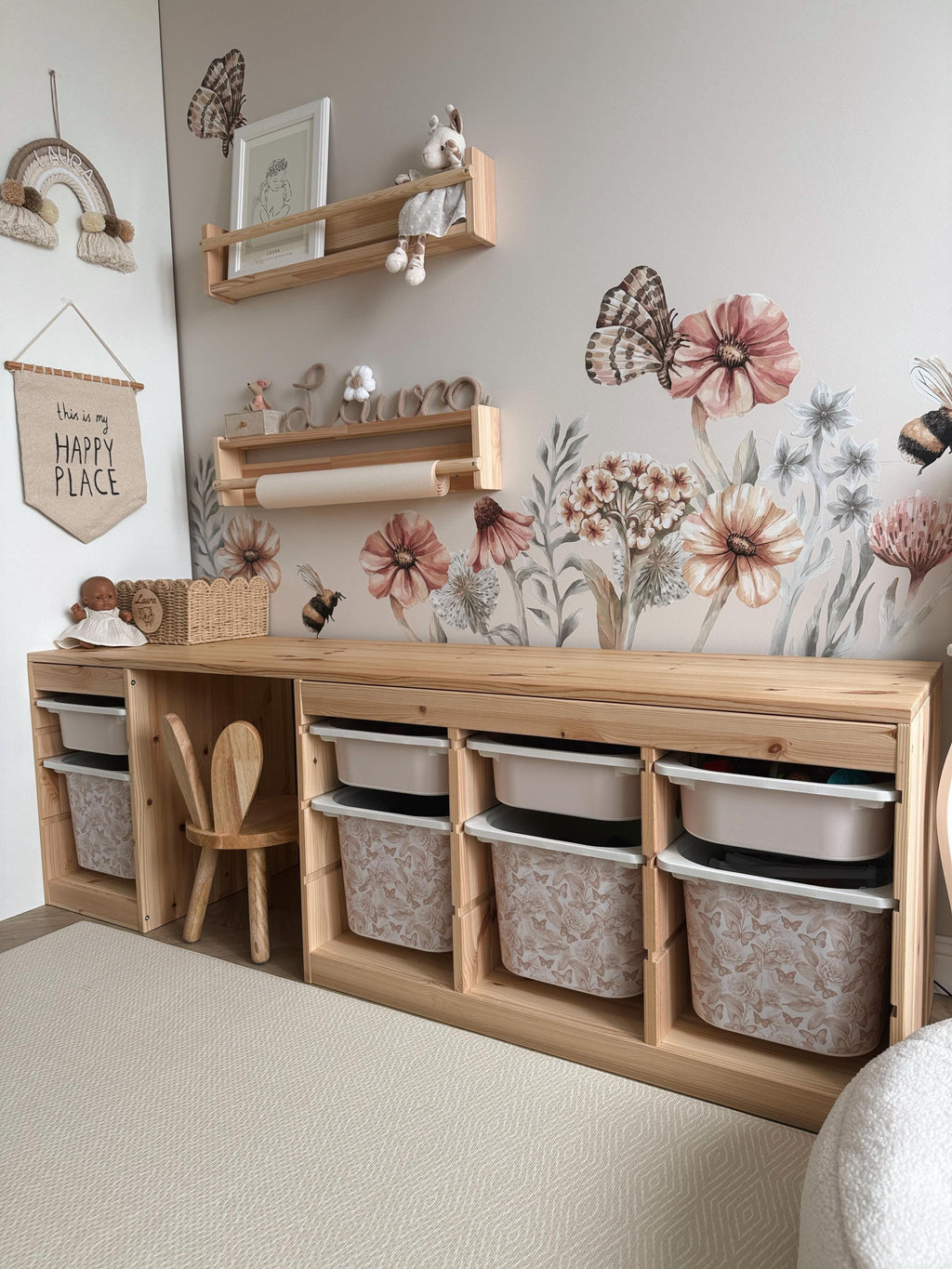 TROFAST Aufkleber Schmetterlinge IKEA TROFAST Vinyl Wraps Schmetterling Ikea Trofast Aufkleber Trofast Kleinkind Deko Ikeahack Aufbewahrungsaufkleber Aufbewahrung