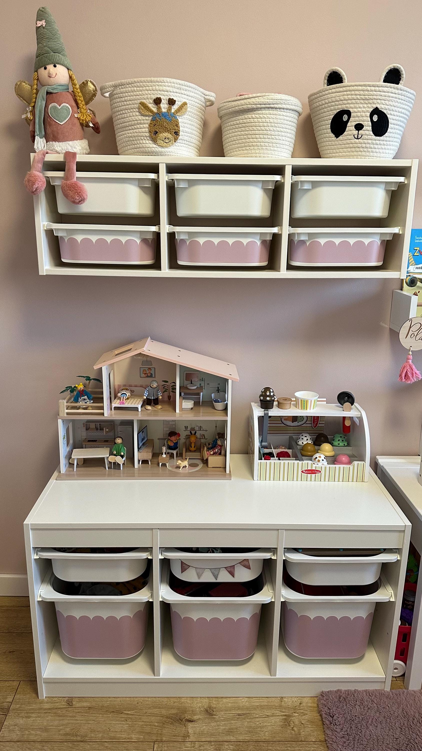 Gewellter TROFAST Aufkleber IKEA TROFAST Vinylfolien ikea Trofast Aufkleber Trofast Spielzimmeraufkleber Spielzimmer-Deko Ikea gewellter Aufbewahrungsaufkleber