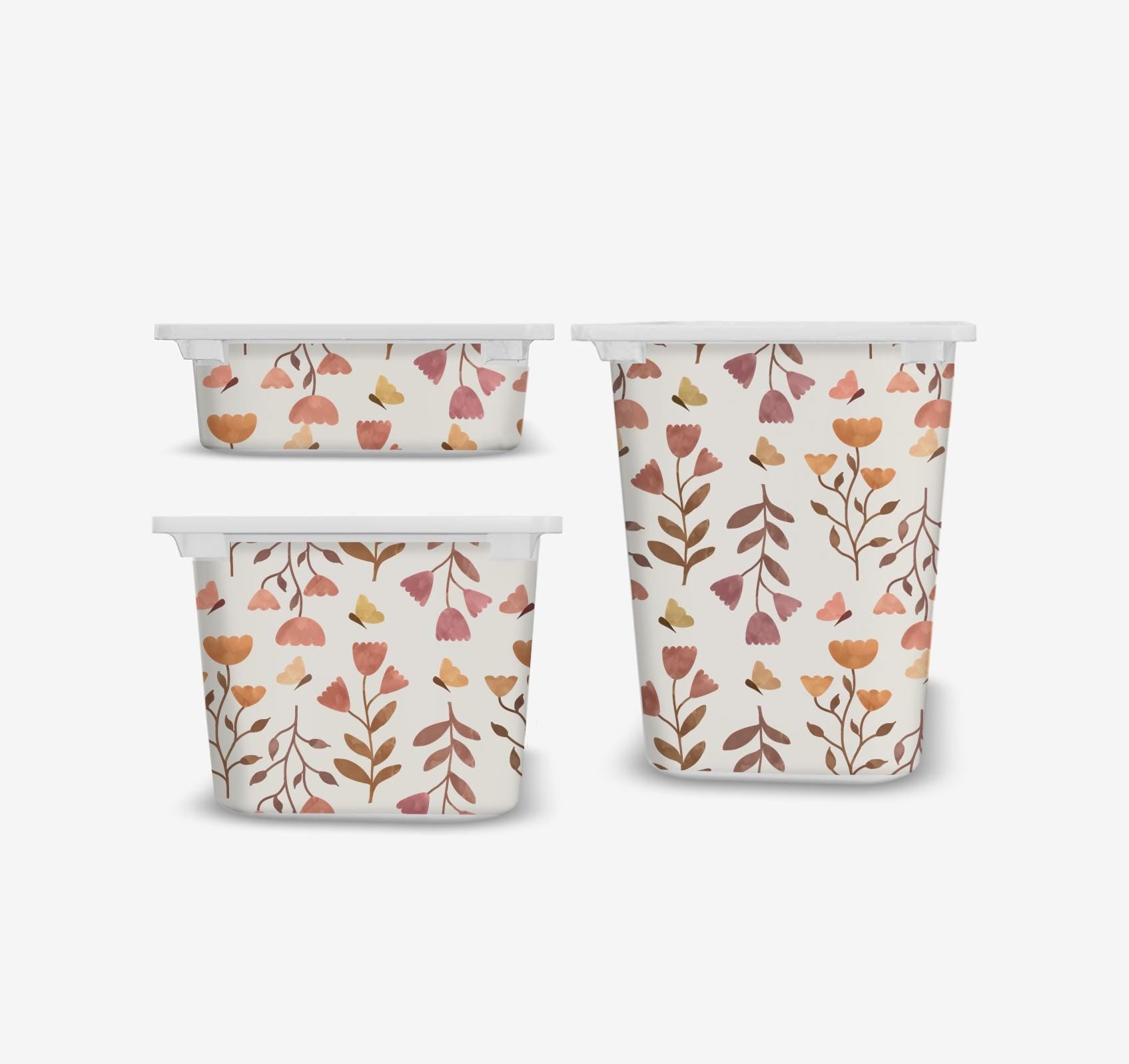 Floral TROFAST sticker IKEA TROFAST flowers watercolor  Trofast sticker boho flower Trofast stickers Decor ikea hack daisy sticker Storage