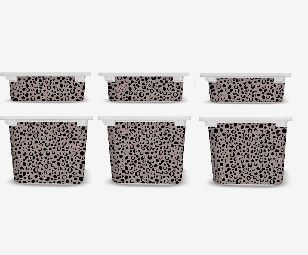 TROFAST Abziehbild Tierdruck IKEA TROFAST Safari IKEA TROFAST Aufkleber TROFAST Leopardenflecken von Aufklebern IKEA TROFAST Hack Aufbewahrung Aufkleber Punkte