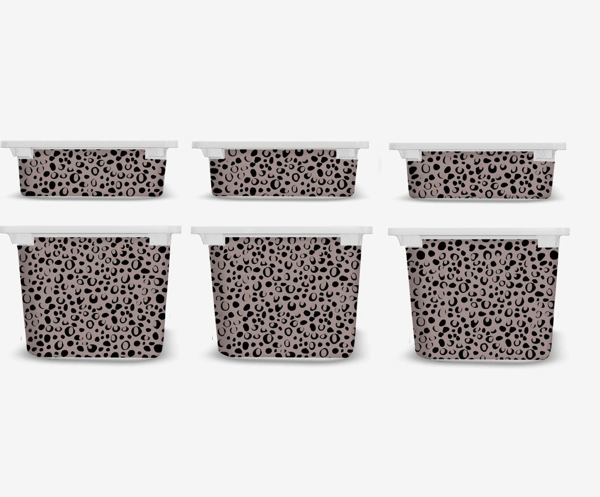 TROFAST Abziehbild Tierdruck IKEA TROFAST Safari IKEA TROFAST Aufkleber TROFAST Leopardenflecken von Aufklebern IKEA TROFAST Hack Aufbewahrung Aufkleber Punkte