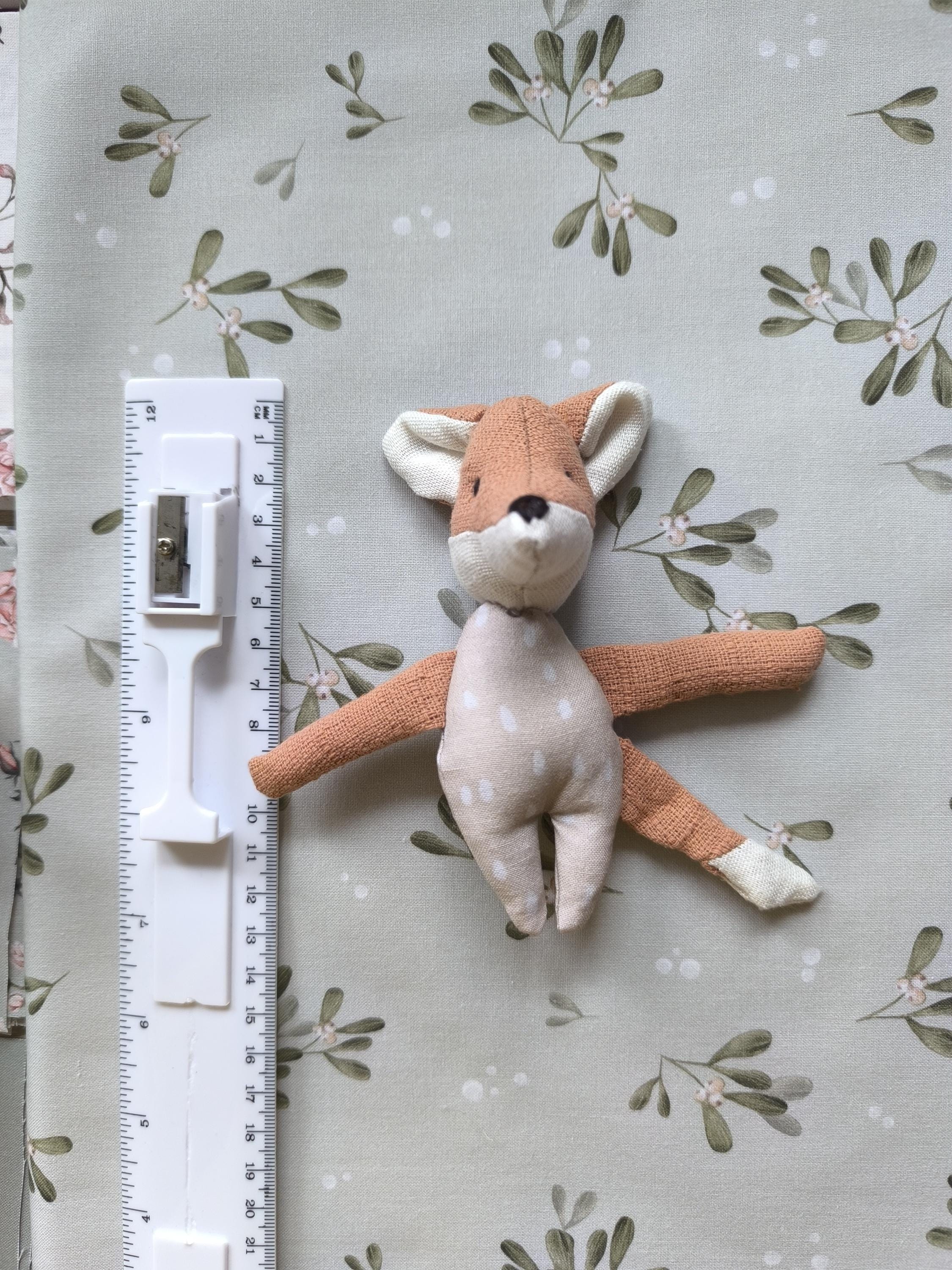 Baby FOX Sewing Pattern & Tutorial tiny fox DIY Baby fox sewing tutorial small fox sewing mini animal sewing PDF files mini fox pdf animal