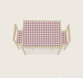 Pink karierter Latt Tisch Möbelaufkleber für IKEA Latt Tischaufkleber für niedliche Dekoration Aufkleber für Möbel pinke Aufkleber für Kinder pink