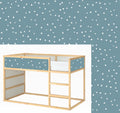 Blaue Dreiecke IKEA KURA Aufkleber blaue Kura Bett Aufkleber Kura Aufkleber Etagenbett Ablösbares Vinyl Ikea Jungen Etagenbett Weltraum Aufkleber für Kura