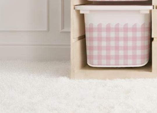 Gingham Scallop TROFAST Aufkleber Gewellte Ikea Trofast karierte Folie Ikea Trofast Aufkleber Trofast Spielzimmer Aufkleber Trofast Buffalo Check
