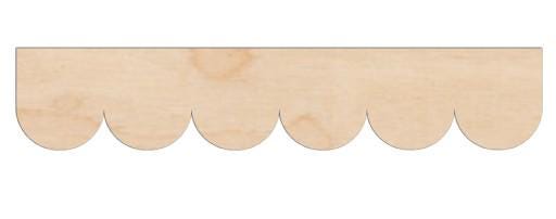 Holzmuschel Trofast Muschelleiste Trofast Muscheleinfassung Trofast Muschelumrandung Trofast Muschelholzdekoration Trofast Muschelleiste Trofast