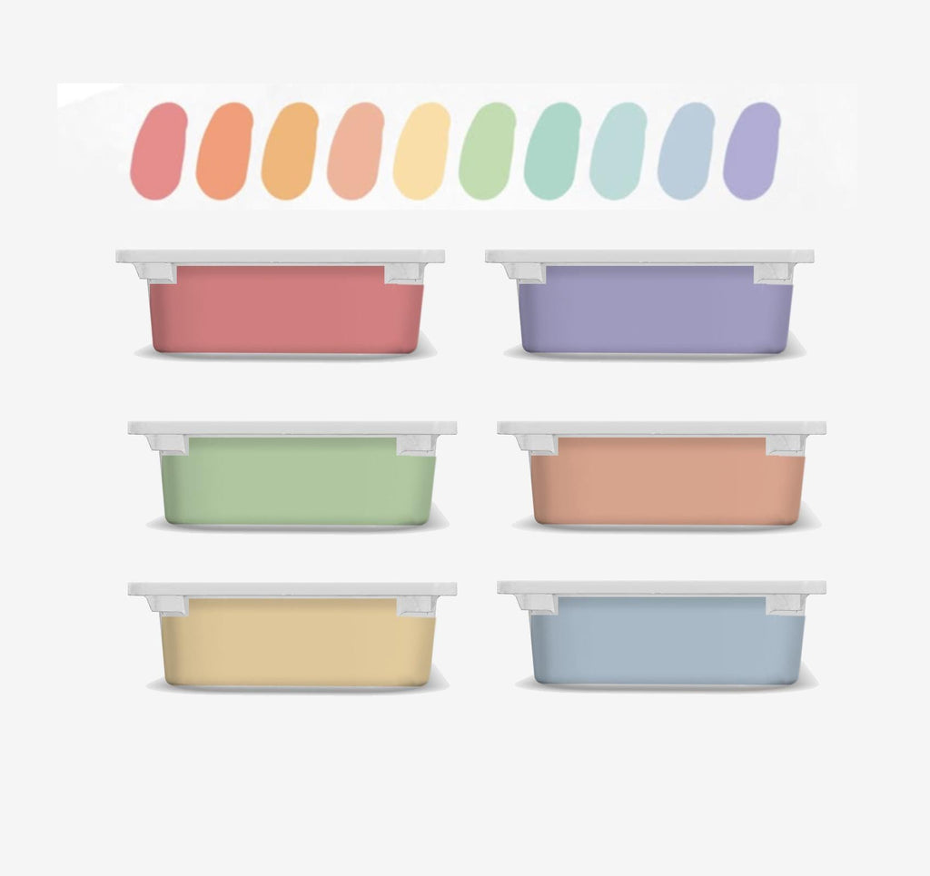 Pastellfarben TROFAST Aufkleber IKEA TROFAST Vinylfolien Ikea Trofast Regenbogenaufkleber Trofast Aufklebermix Pastellregenbogen Ikea Trofast Hack
