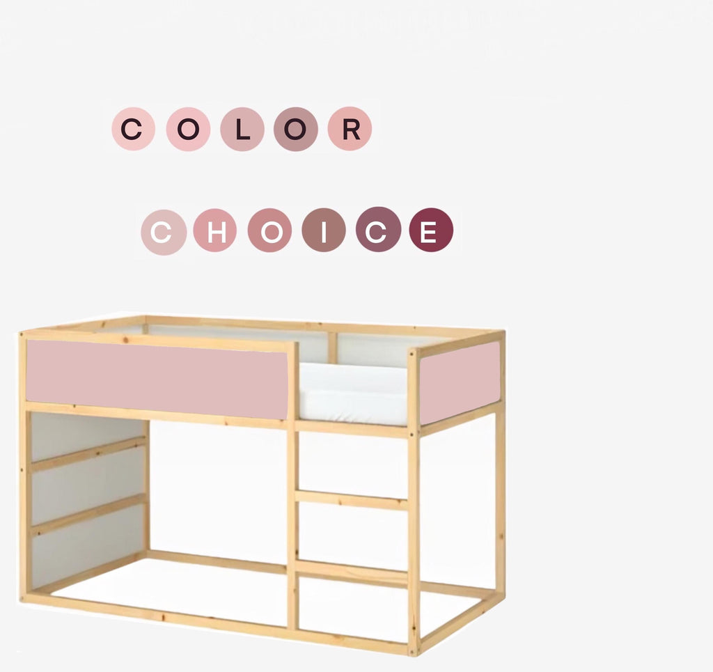 Pink IKEA KURA Abziehbilder hellrosa Kura Bettaufkleber Kura Abziehbild Hochbett Abnehmbare Vinyl Ikea pink Hochbett rosa Erröten Abziehbilder für Kura Bett