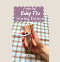 Baby FOX Sewing Pattern & Tutorial tiny fox DIY Baby fox sewing tutorial small fox sewing mini animal sewing PDF files mini fox pdf animal