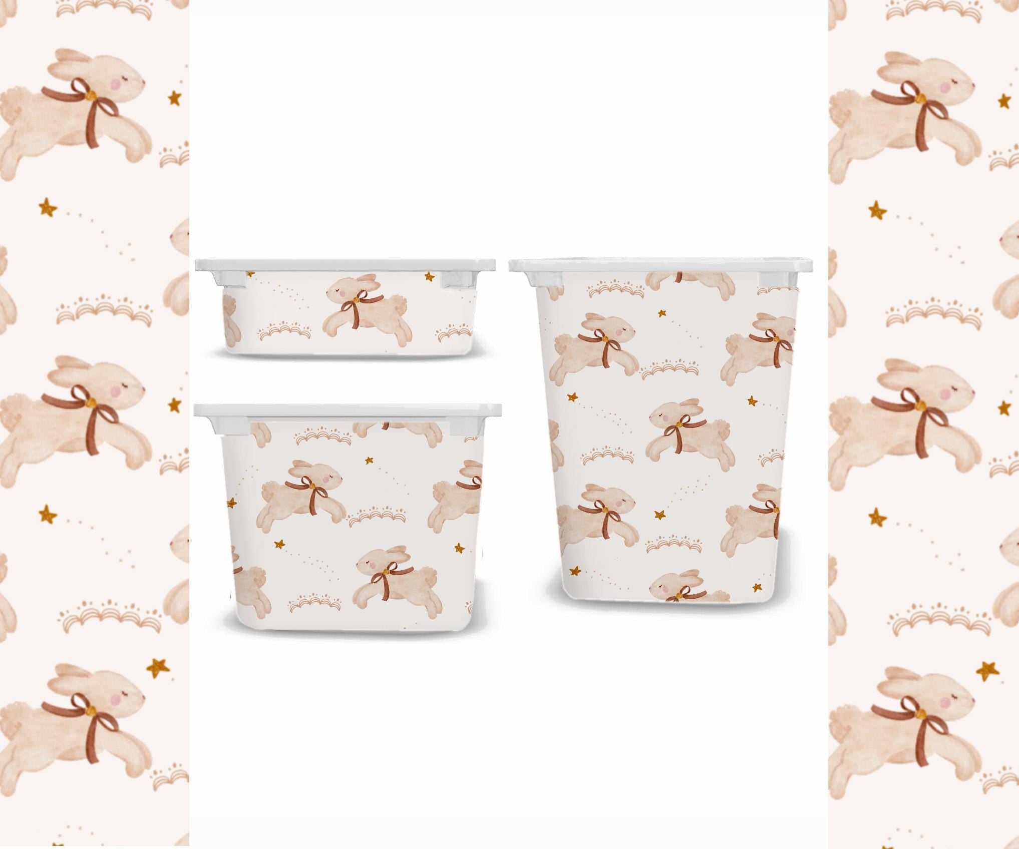 Geschlechtsneutrale TROFAST Aufkleber, neutrale Behälteraufkleber, IKEA Trofast Aufkleber, Baby Trofast Aufkleber, Vögel Trofast Aufkleber, Trofast Gans