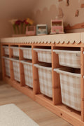 BEIGE Gingham Trofast Aufkleber Gingham Trofast kommt zurück Gingham-Karomuster-Aufkleber Ikea Möbelaufkleber Aufbewahrung Büffelkaromuster Ikea Aufkleber