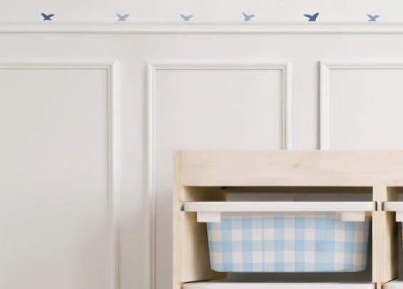 Gingham Scallop TROFAST Aufkleber Gewellte Ikea Trofast karierte Folie Ikea Trofast Aufkleber Trofast Spielzimmer Aufkleber Trofast Buffalo Check
