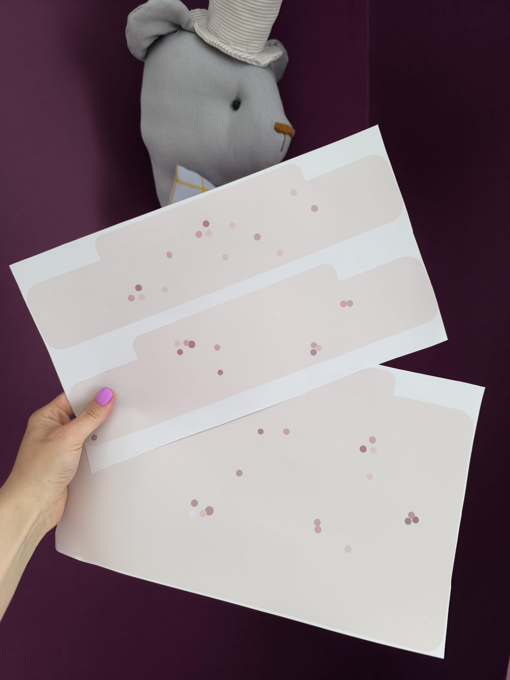 TROFAST Aufkleber beige Punkte IKEA TROFAST Vinylfolien ikea Trofast Aufkleber Trofast Aufkleberset rosa Ikea Trofast Hack Aufbewahrungsaufkleber