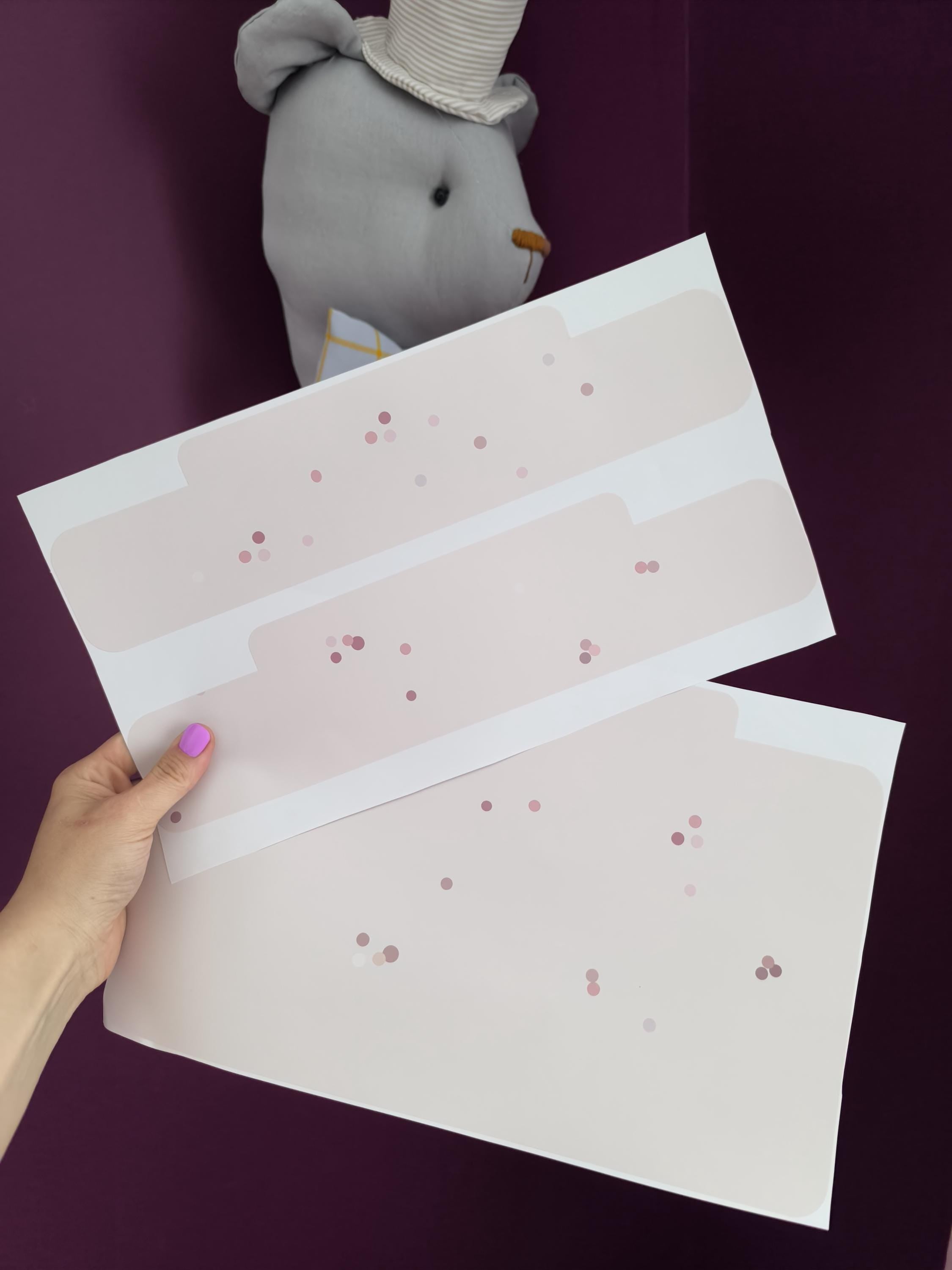 TROFAST Aufkleber beige Punkte IKEA TROFAST Vinylfolien ikea Trofast Aufkleber Trofast Aufkleberset rosa Ikea Trofast Hack Aufbewahrungsaufkleber