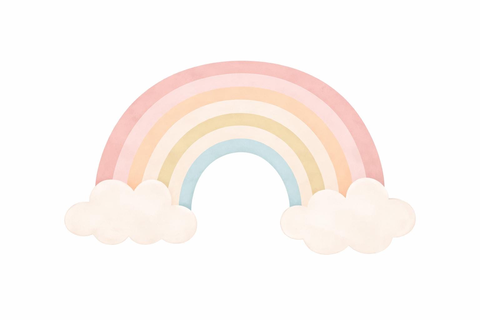Rainbow IKEA KURA Decals rainbow Kura Bed Stickers Kura Decal bunk bed Removable Vinyl Ikea girl Bunk Bed  Decals for Ikea Kura pastel color