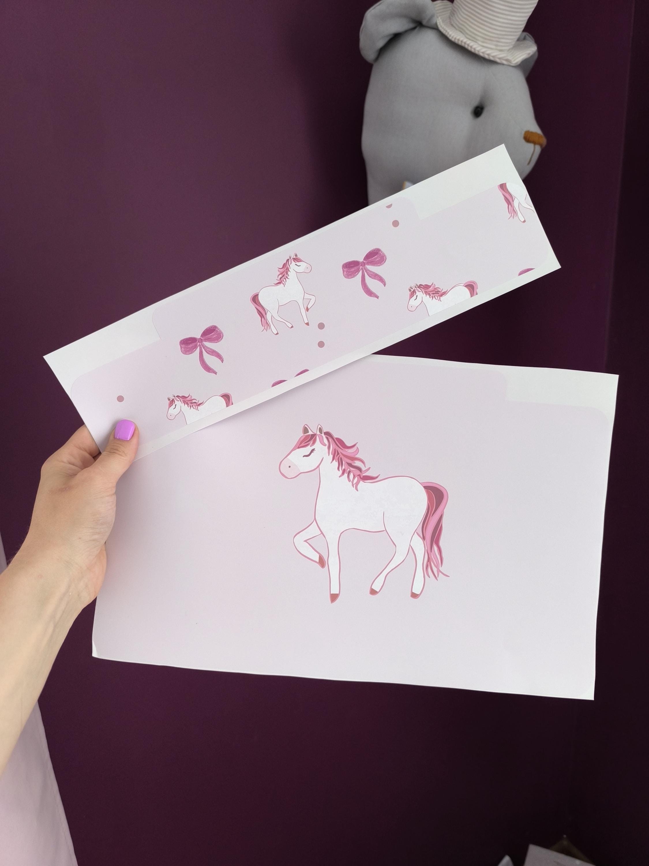 Pink Horses Aufkleber TROFAST Aufkleber IKEA TROFAST Aufkleber prüfen Vinylfolien Aufkleber Trofast Spielzimmer Aufkleber Pferdedekoration Aufbewahrung Mustang
