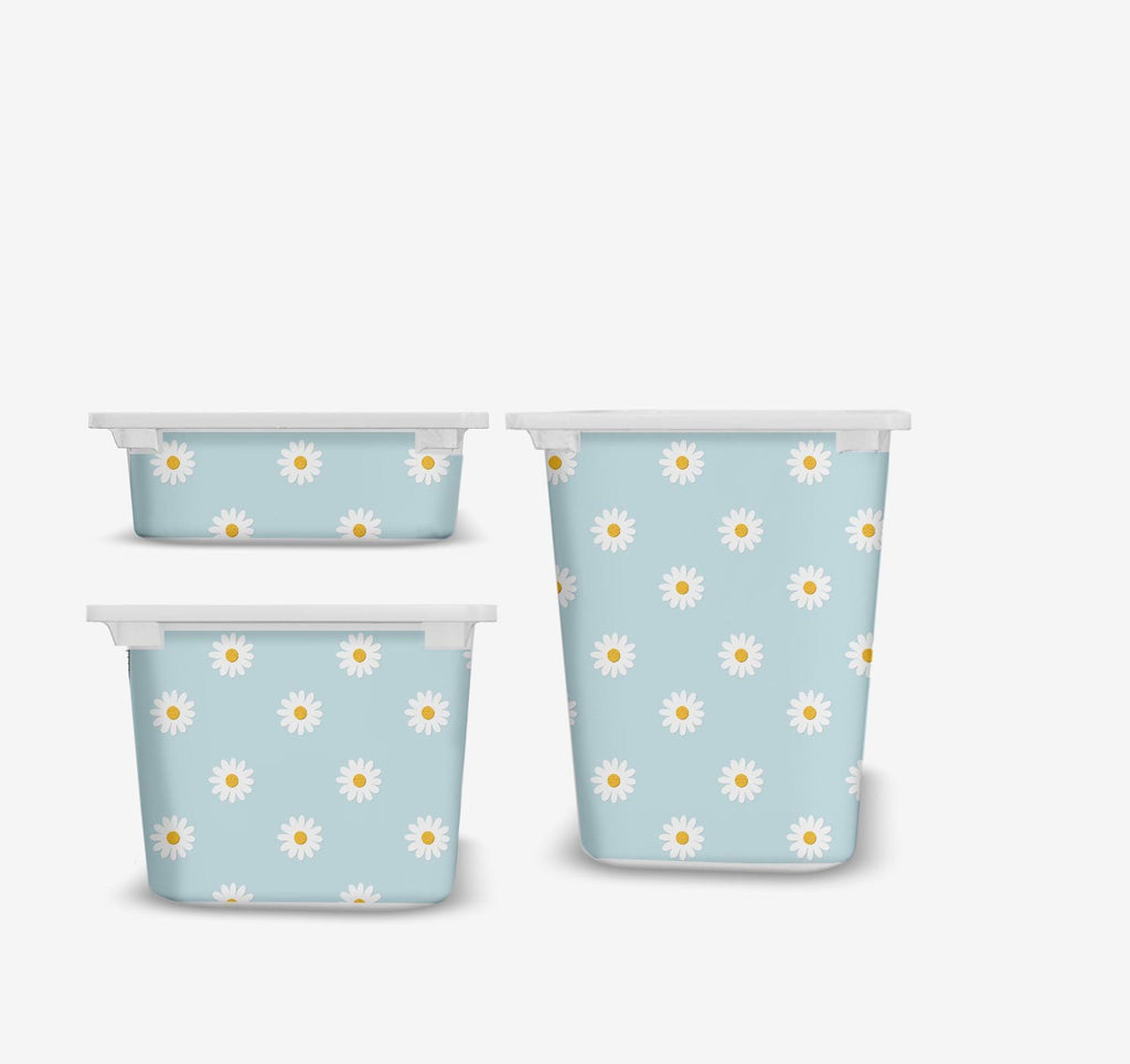 TROFAST Aufkleber Blumen Pastellfarben TROFAST Gänseblümchen Vinylfolien Ikea Trofast Gänseblümchen Aufkleber Trofast Spielzeugaufbewahrung Gänseblümchen Aufkleber Dekor Rosa Dusty
