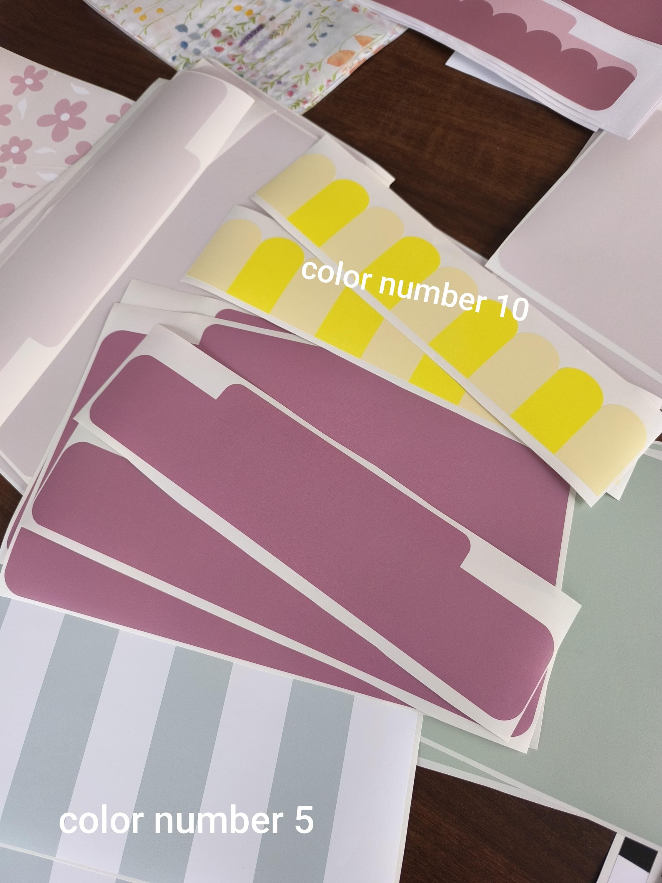 Scallop TROFAST Aufkleber, gewellte IKEA TROFAST Streifen, Wraps IKEA Trofast Aufkleber, gestreifte Trofast Spielzimmer Aufkleber, Streifen Trofast Dekor Aufkleber ST1