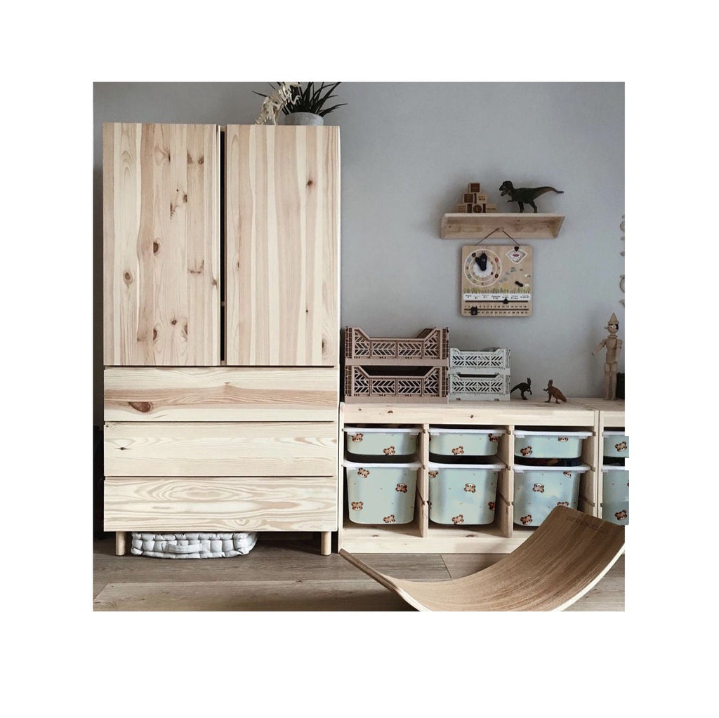 Teddybär TROFAST Aufkleber IKEA TROFAST Vinylfolie ikea Trofast Aufkleber Trofast Spielzimmer Aufkleber Teddy Deko Aufbewahrungsaufkleber Aufbewahrung mint