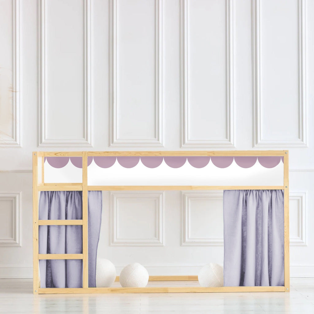SCALLOP Bettaufkleber Kura Kinderbett Ikea Kura Bett Möbelfolie IKEA Aufkleber scallop Kura Aufkleber Ikea Kura mint Bettaufkleber KURA Aufkleber