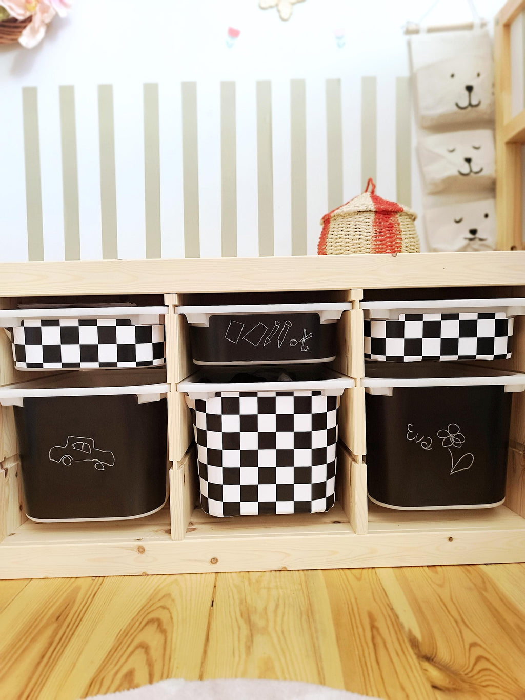 SCHWARZER TROFAST Aufkleber grün TROFAST Behälter Wickel Ikea Trofast Aufkleber Junge Trofast schwarze Aufkleber Dekor Ikea Hack Aufbewahrungsaufkleber schwarz