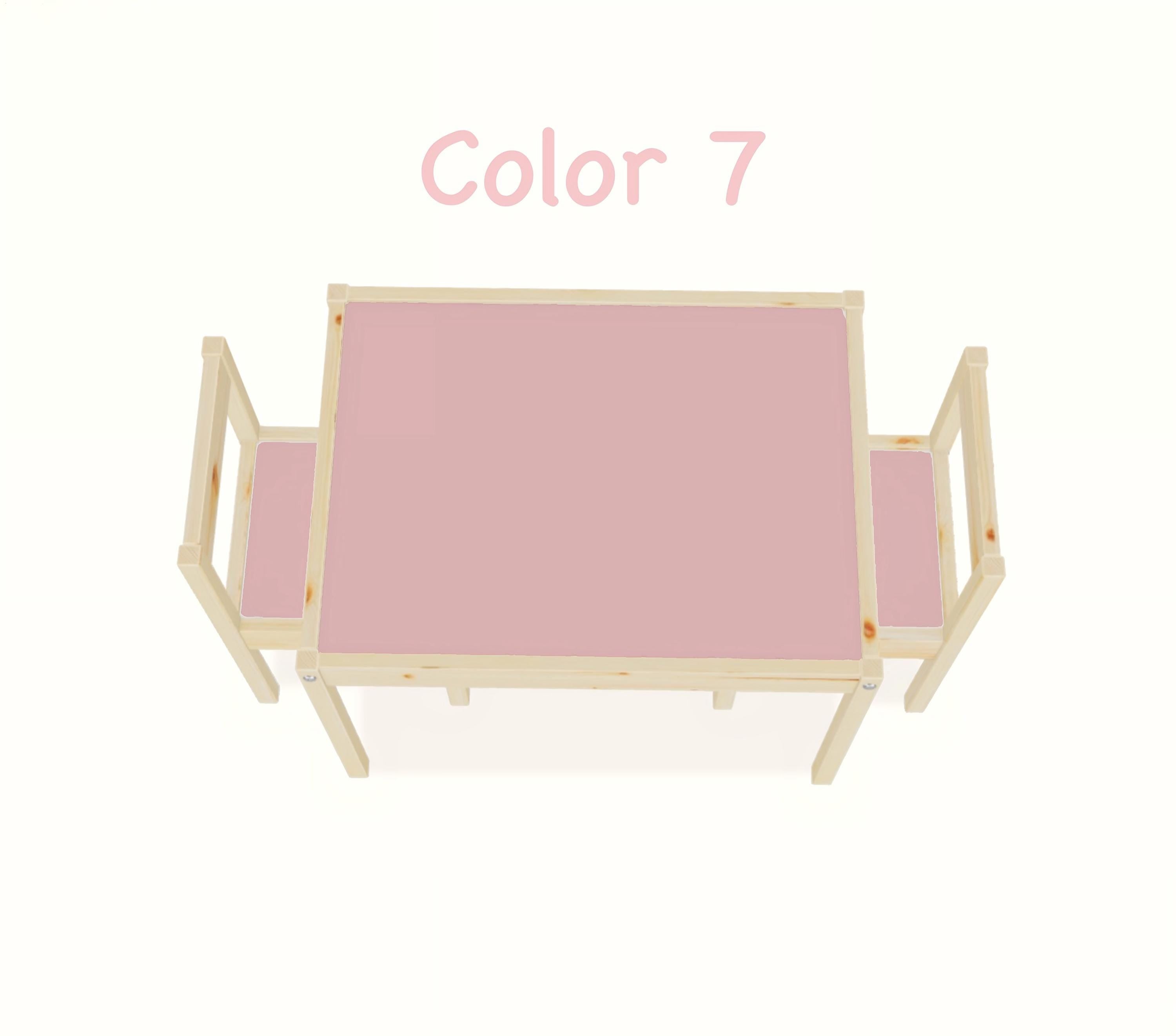 Pink latt table Furniture stickers for IKEA Latt table pink decals for cute decor stickers for furniture pink stickers for girl pink