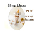 CIRCUS Maus Nähanleitung Maus Tutorial mit Fotos Maus Schnittmuster Spielzeug Schnittmuster Stoffmaus Schnittmuster einfaches Schnittmuster Maus