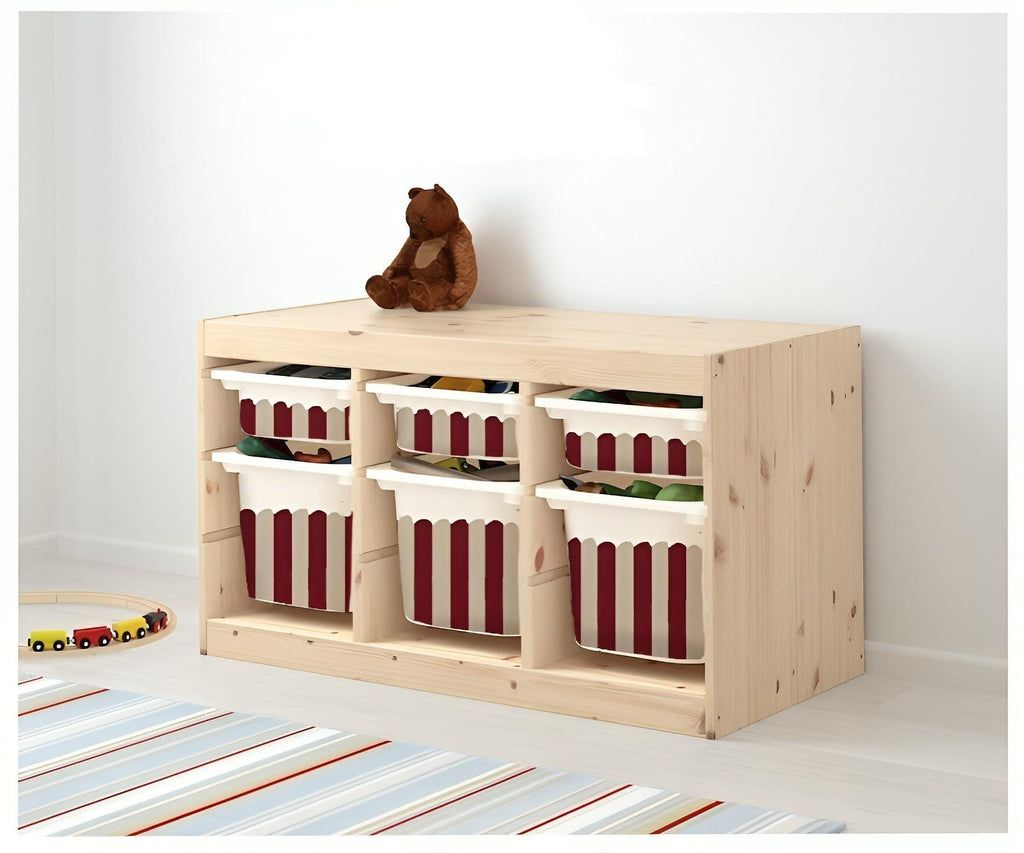Jakobsmuschel TROFAST Aufkleber Wellenförmige IKEA TROFAST Streifen Vinyl Wraps IKEA Trofast Aufkleber Trofast Spielzimmer Aufkleber Spielzimmer Deko Aufkleber