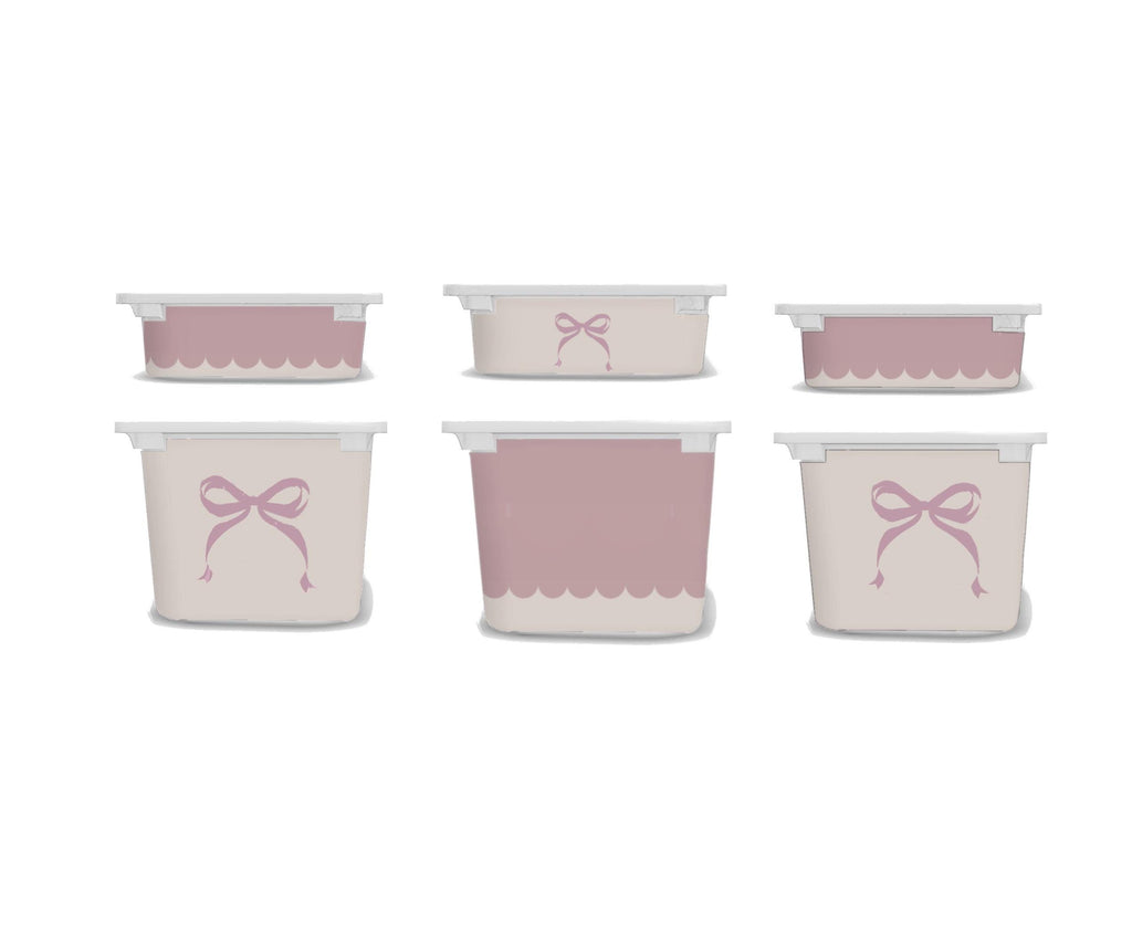 Rosa Schleifen TROFAST Aufkleber IKEA kleine Schleifen TROFAST Aufkleber mieterfreundlich Wraps ikea Trofast Aufkleber Trofast Spielzimmer Aufkleber ablösbar