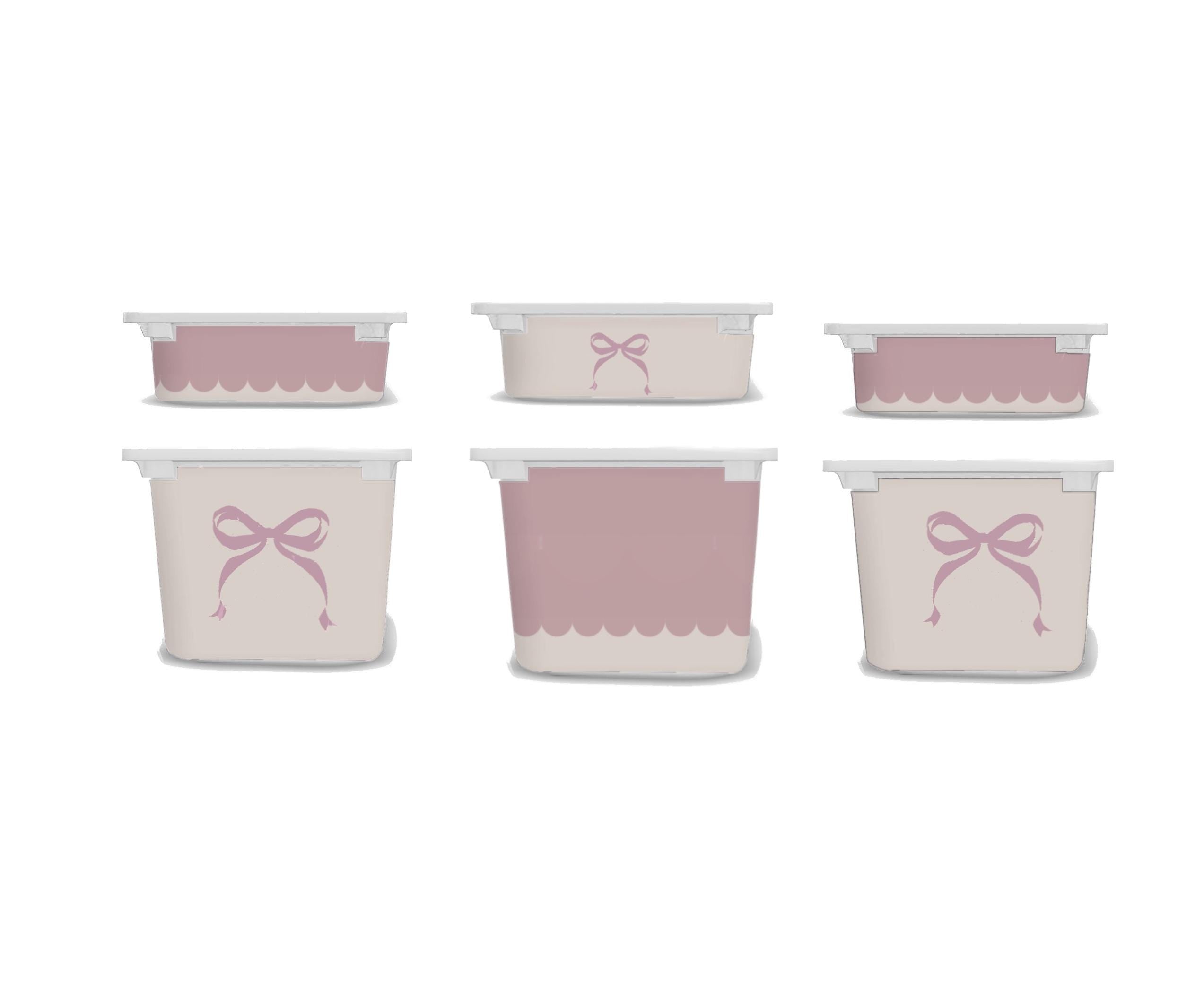 Rosa Schleifen TROFAST Aufkleber IKEA kleine Schleifen TROFAST Aufkleber mieterfreundlich Wraps ikea Trofast Aufkleber Trofast Spielzimmer Aufkleber ablösbar