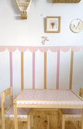 STRIPES Tapetenstreifen abziehbare Tapetenstreifen Wandaufkleber Streifen Wandsticker Streifen Kinderzimmer Deko Kindertapete Streifen