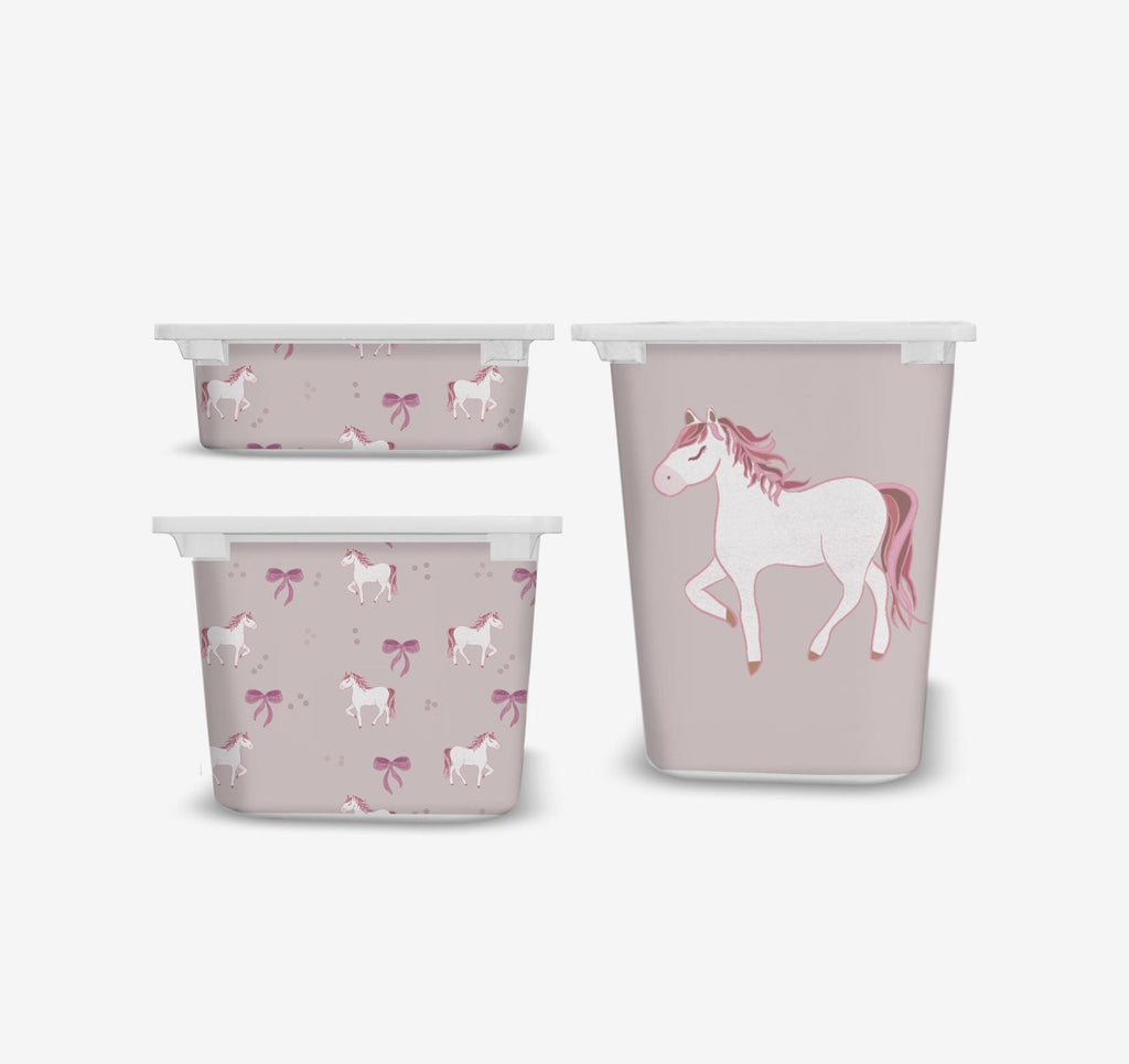 Pink Horses Aufkleber TROFAST Aufkleber IKEA TROFAST Aufkleber prüfen Vinylfolien Aufkleber Trofast Spielzimmer Aufkleber Pferdedekoration Aufbewahrung Mustang