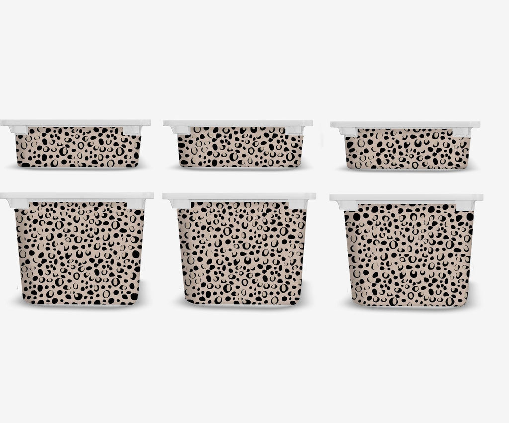 TROFAST Abziehbild Tierdruck IKEA TROFAST Safari IKEA TROFAST Aufkleber TROFAST Leopardenflecken von Aufklebern IKEA TROFAST Hack Aufbewahrung Aufkleber Punkte