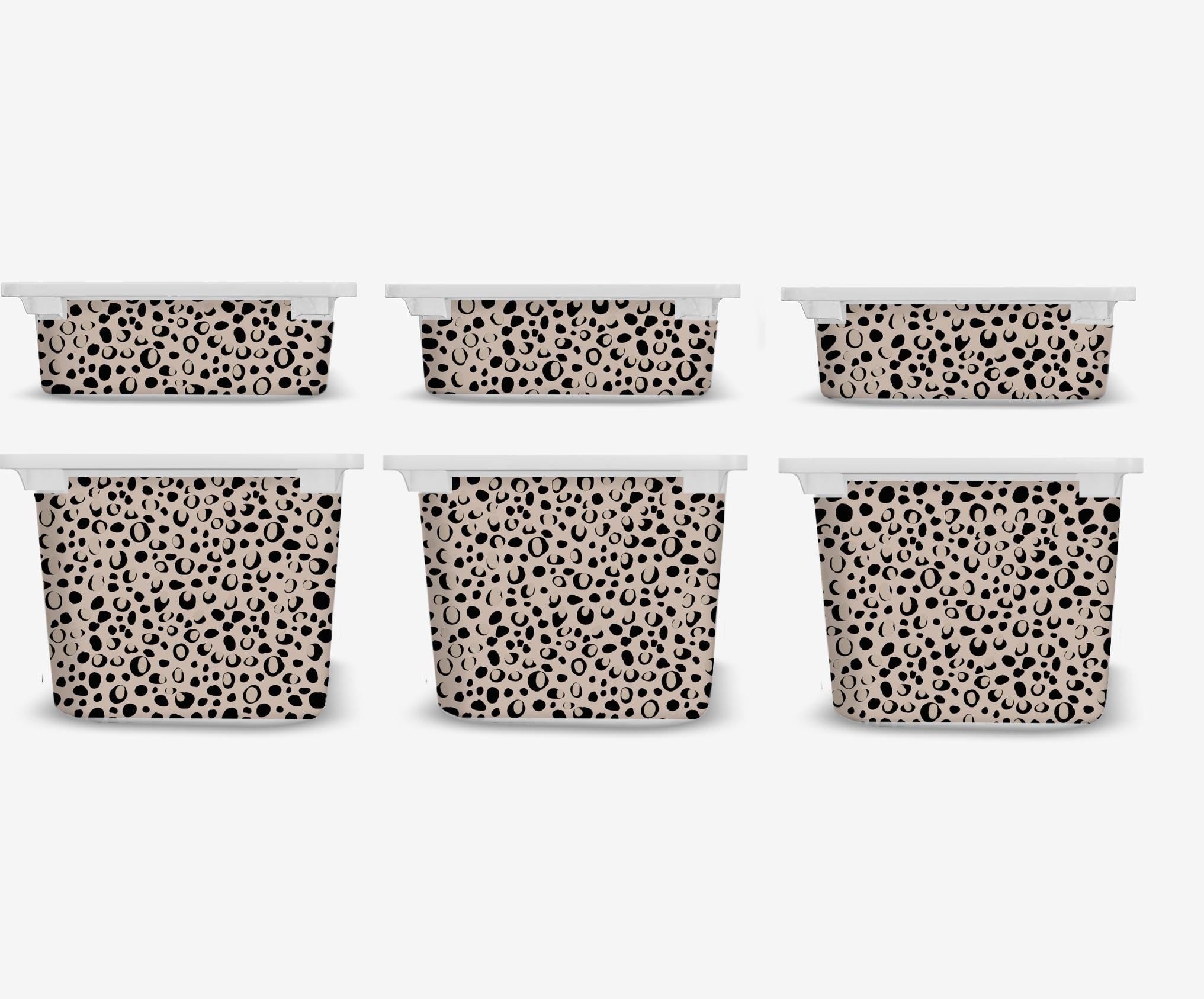 TROFAST Abziehbild Tierdruck IKEA TROFAST Safari IKEA TROFAST Aufkleber TROFAST Leopardenflecken von Aufklebern IKEA TROFAST Hack Aufbewahrung Aufkleber Punkte