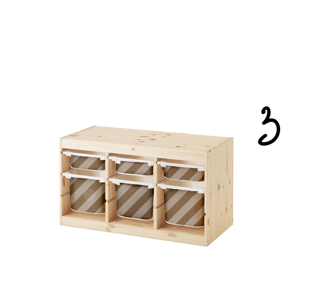 TROFAST Aufkleber Diagonale Streifen IKEA TROFAST Behälter Aufkleber Trofast Wickelaufkleber Trofast Aufbewahrungsaufkleber Ikea Box Aufkleber Streifen Aufkleber