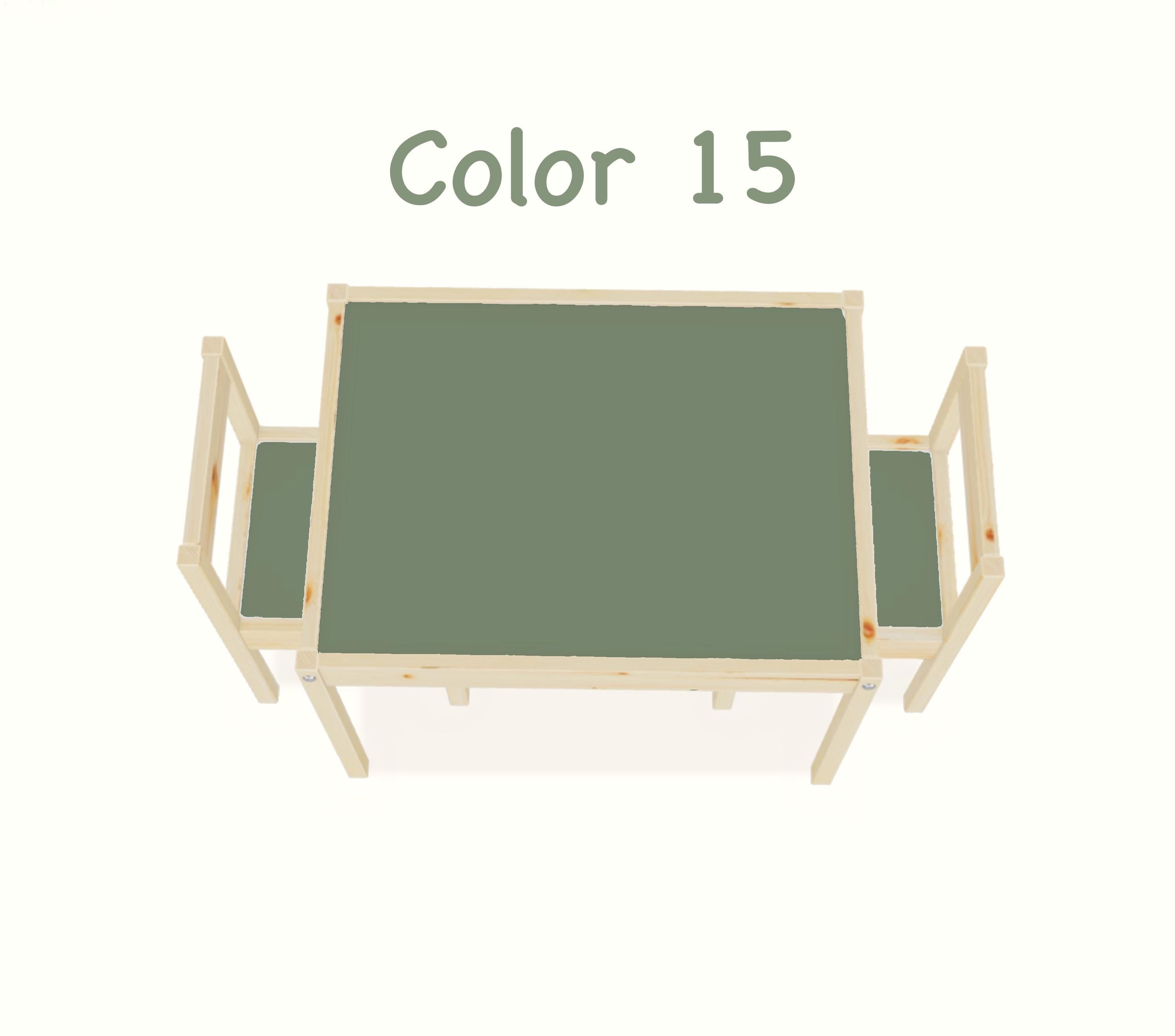 Green latt table Furniture stickers for IKEA Latt table green decals for cute decor stickers for furniture green stickers for kids green
