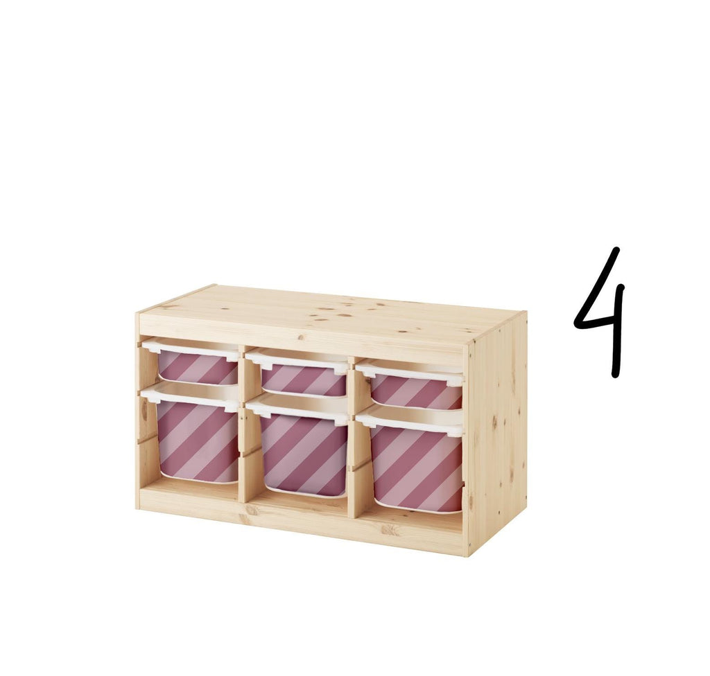 TROFAST Aufkleber Diagonale Streifen IKEA TROFAST Behälter Aufkleber Trofast Wickelaufkleber Trofast Aufbewahrungsaufkleber Ikea Box Aufkleber Streifen Aufkleber