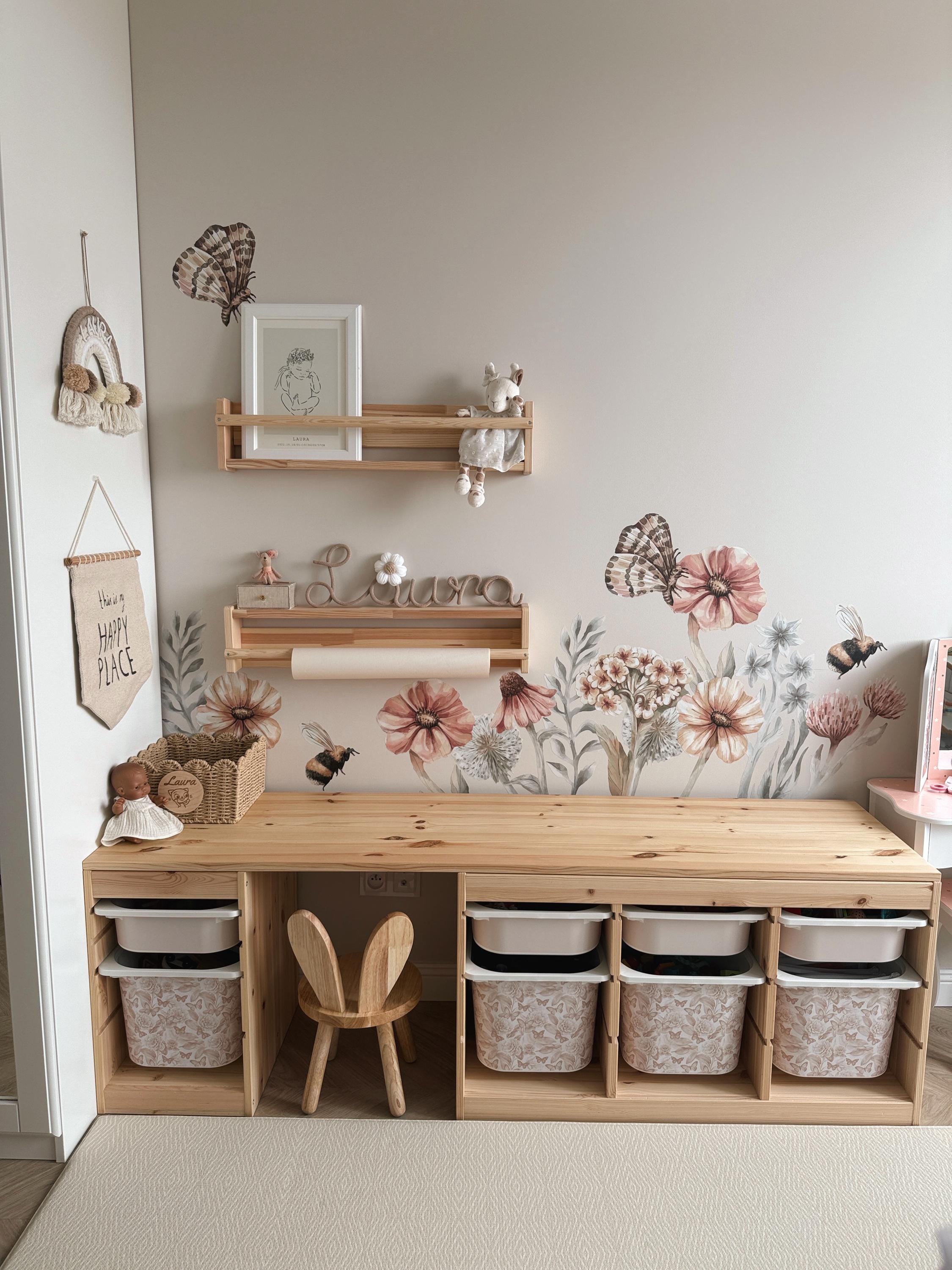 TROFAST Aufkleber Schmetterlinge IKEA TROFAST Vinyl Wraps Schmetterling Ikea Trofast Aufkleber Trofast Kleinkind Deko Ikeahack Aufbewahrungsaufkleber Aufbewahrung