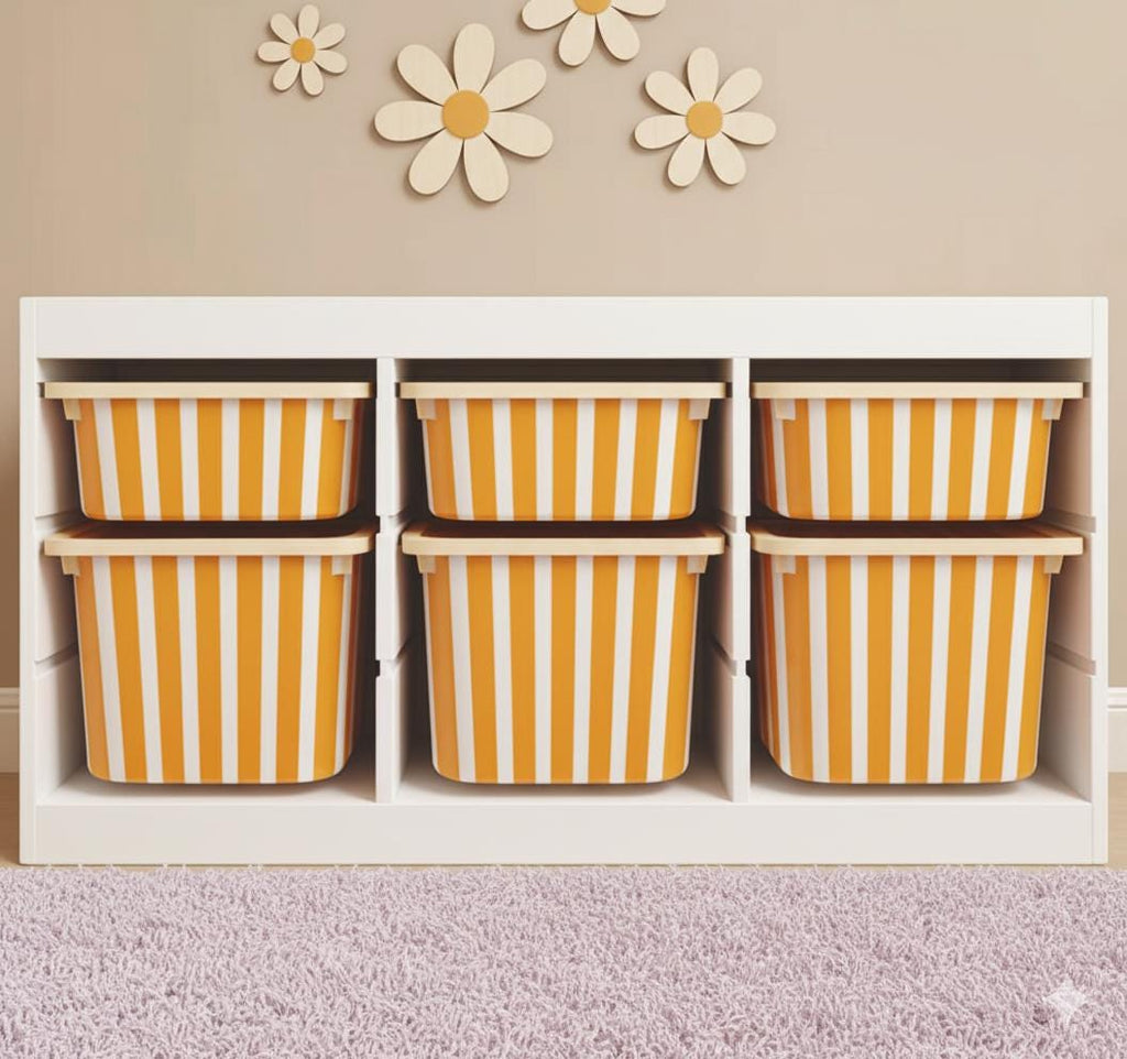 Streifen TROFAST gestreifte Aufkleber Trofast IKEA TROFAST Streifen Farben Vinyl-Folien ikea Trofast Trofast blaue Streifen beige Streifen Trofast