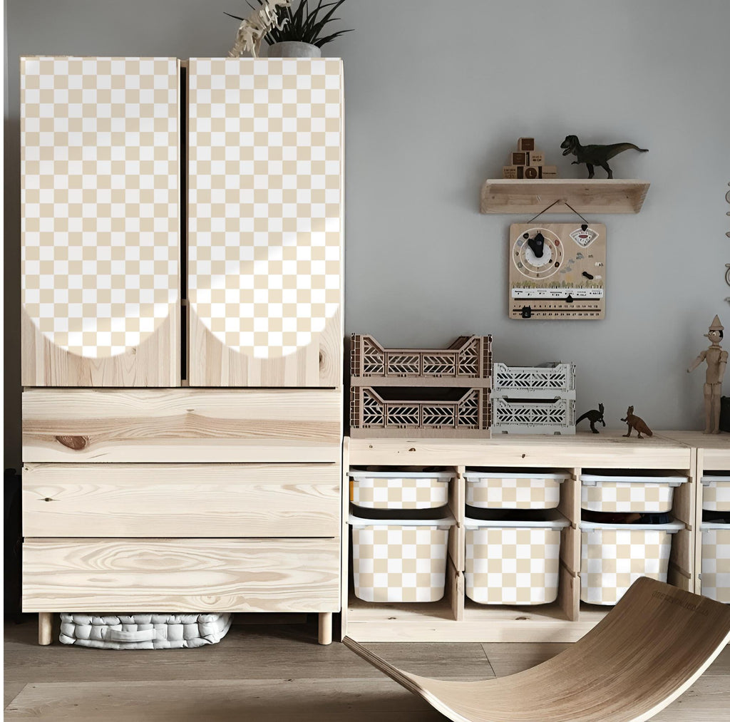 Damebrett TROFAST Aufkleber Damebrett IKEA TROFAST Vinylfolie ikea Trofast Aufkleber Trofast Spielzimmer Deko Ikea Hack Aufbewahrungsaufkleber Damebrett