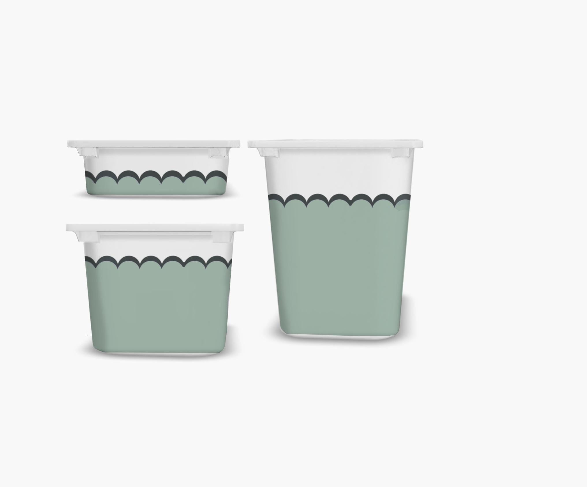 Muschelförmige TROFAST Aufkleber IKEA TROFAST Vinylfolien IKEA Trofast Aufkleber Trofast Spielzimmer Aufkleber Spielzimmer Deko Ikea Hack Aufbewahrungsaufkleber