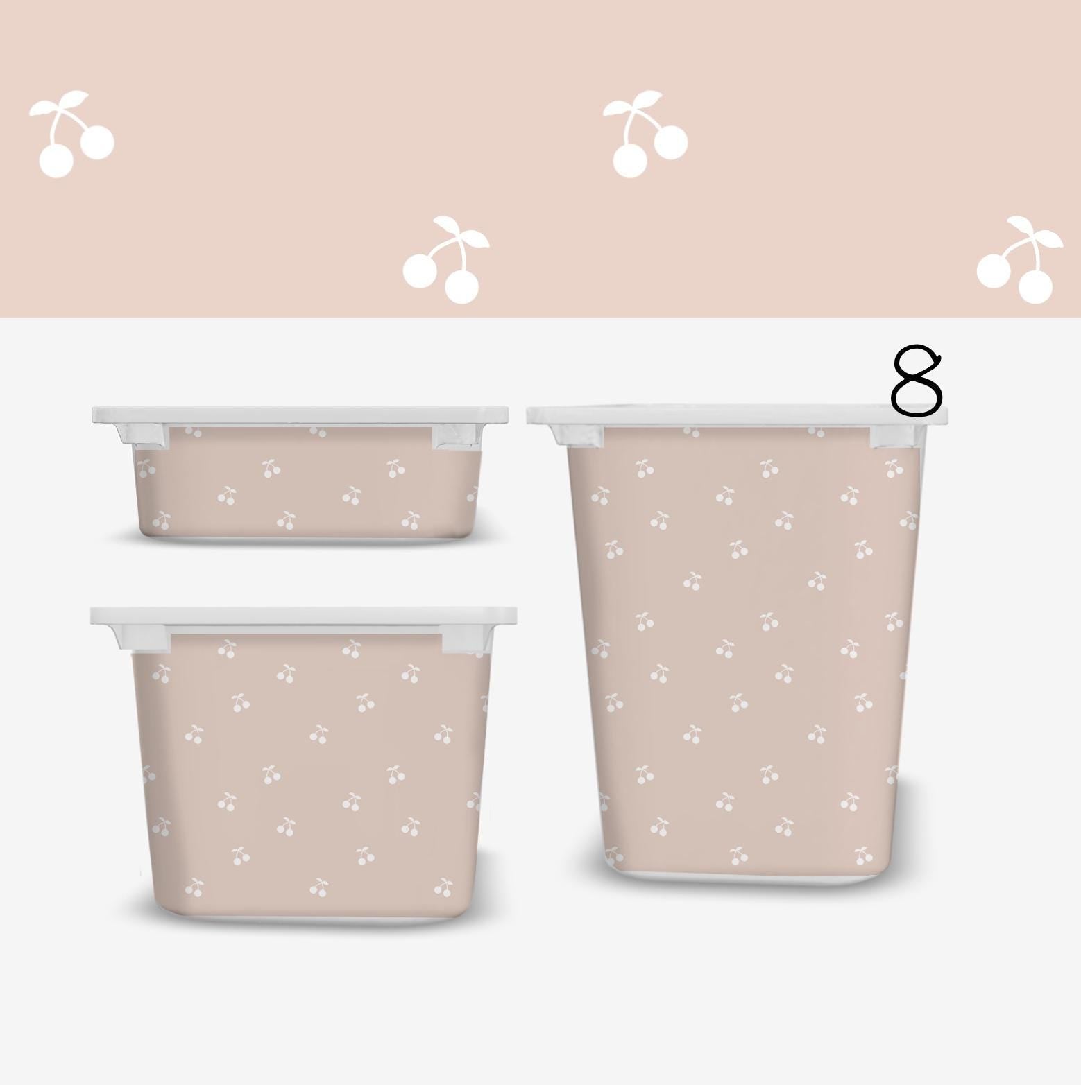 Retro Kirsche Trofast Aufkleber Trofast Frucht-Abziehbilder Ikea Möbelaufkleber lustiger Stauraum bunter Kirsch-Aufkleber Kirschen Folie Kirschfolie Ikea