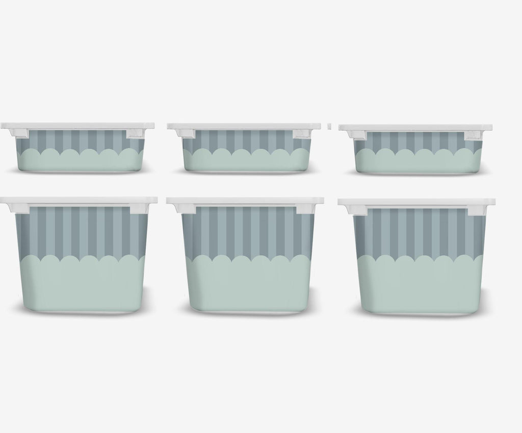 Scallop und Streifen TROFAST Aufkleber Scallop IKEA TROFAST Vinylfolien ikea Trofast Aufkleber Trofast Streifen Aufkleber Spielzimmer Deko Linien
